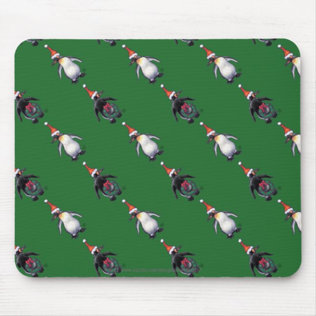 Penguin Christmas Mouse Mat (Front)