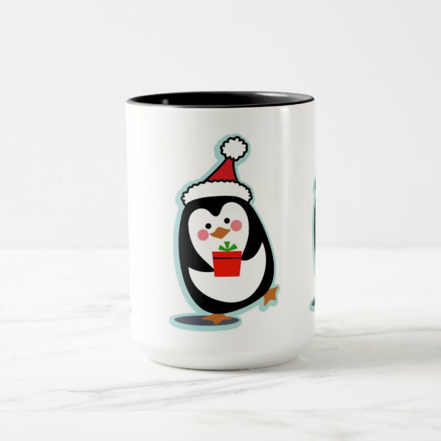 Penguin Christmas Mug - Penguins (Center)