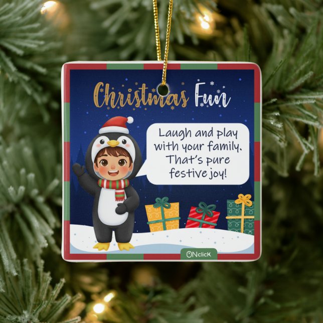 Penguin Christmas Ornament (Tree)