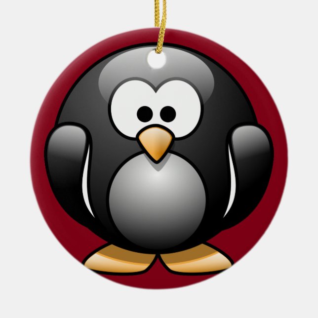Penguin Christmas Ornament (Front)
