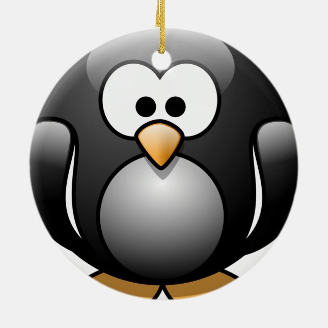 Penguin Christmas Ornament (Back)