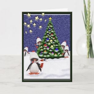Penguin Christmas Paradise Holiday Card