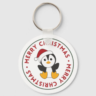 Penguin Christmas Snow Winter Animals Penguins Key Ring