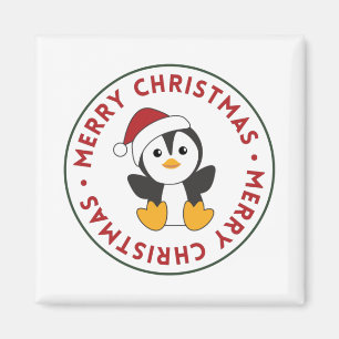 Penguin Christmas Snow Winter Animals Penguins Mag Magnet