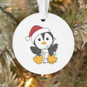 Penguin Christmas Snow Winter Animals Penguins Ornament