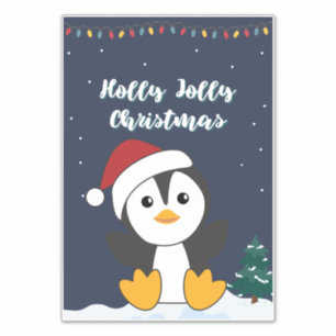Penguin Christmas Snow Winter Animals Penguins Sti
