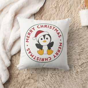 Penguin Christmas Snow Winter Animals Penguins Thr Cushion