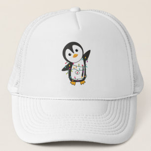 Penguin Christmas Snow Winter Animals Penguins Trucker Hat