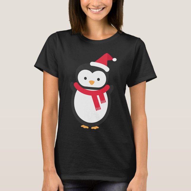 Penguin Christmas  T-Shirt (Front)
