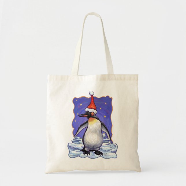 Penguin Christmas Tote Bag (Front)