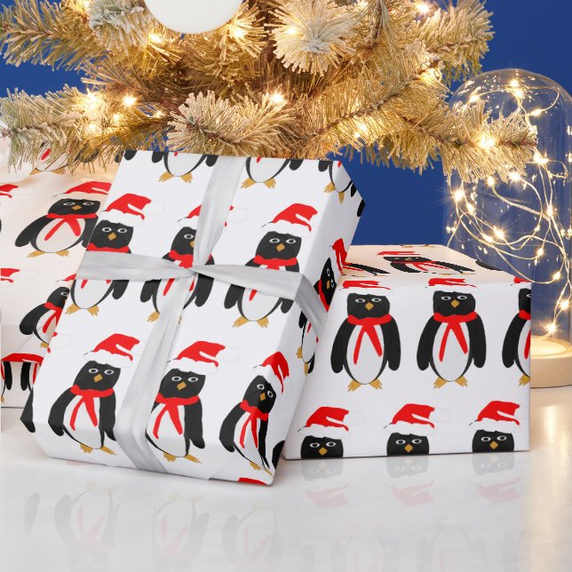 Penguin Christmas Wrapping Paper (Holidays)