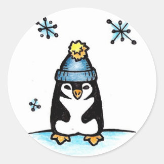 Penguin Classic Round Sticker