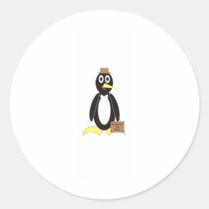 Penguin Classic Round Sticker