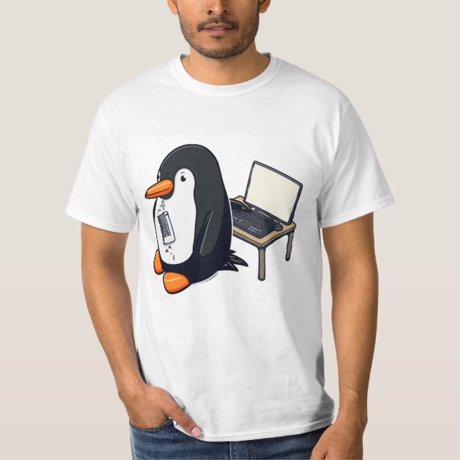 Penguin coding  T-Shirt (Front)