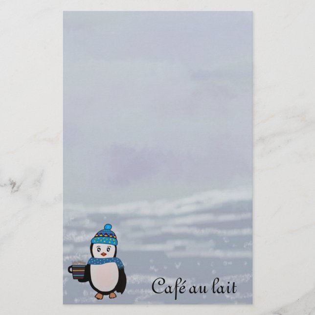 Penguin Coffee Break Stationery (Front)