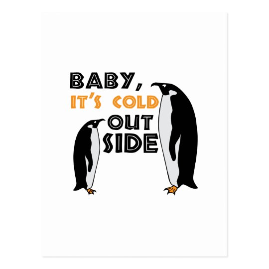 Penguin Cold Postcard