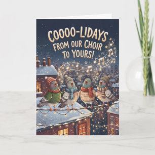 Penguin Coldays Christmas Card