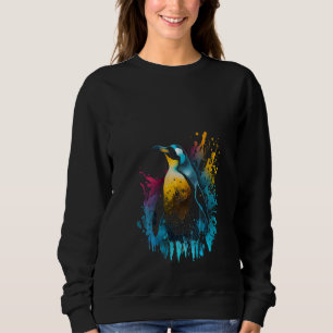 Penguin Colourful Colour Arctic Snow Penguin Lover Sweatshirt