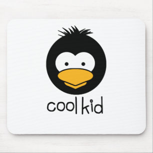 penguin - cool kid mouse mat