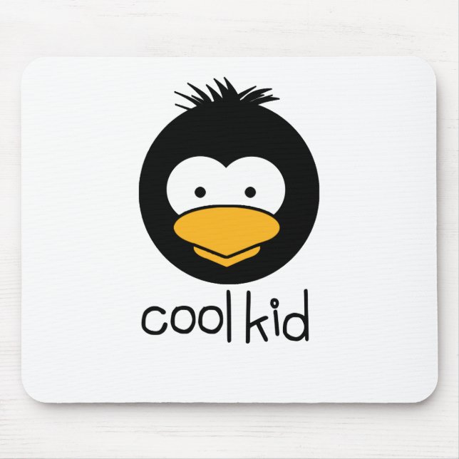 penguin - cool kid mouse mat (Front)