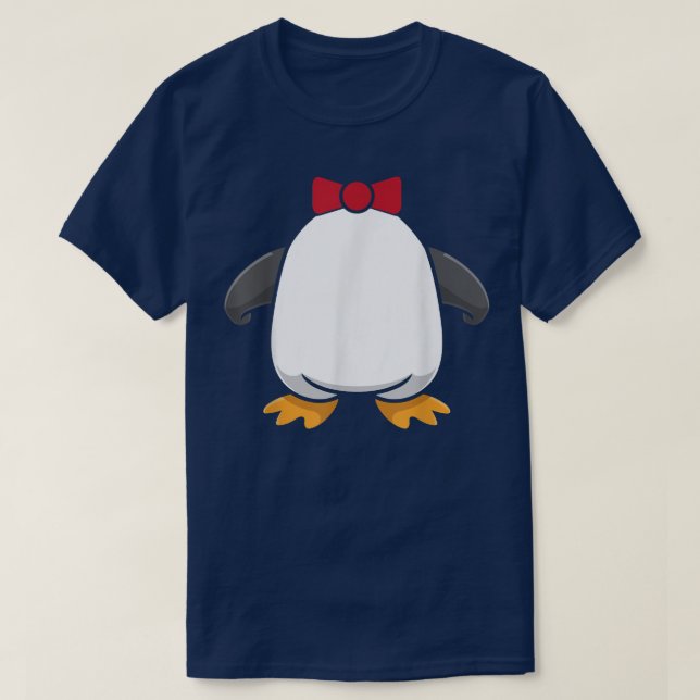 Penguin Costume Funny Tuedo Halloween Costume  T-Shirt (Design Front)