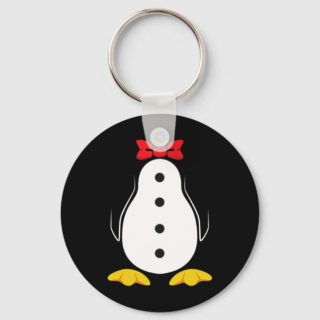 Penguin Costume  Tuxedo Halloween Gift for Boys Gi Key Ring (Front)