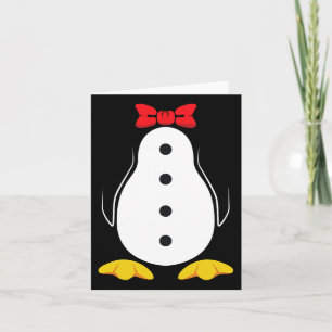 Penguin Costume Tuxedo Halloween Gift For Boys Gir Card