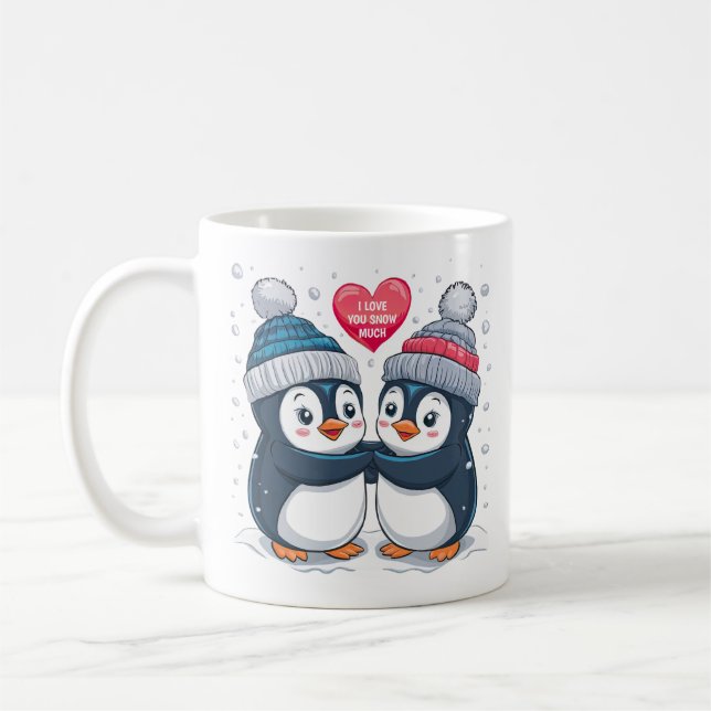 Penguin Couple Coffee Mug (Left)