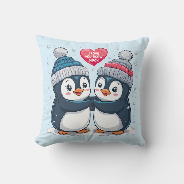 Penguin Couple Cushion (Front)