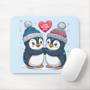Penguin Couple Mouse Mat
