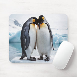 Penguin Couple On An Iceberg Mouse Mat