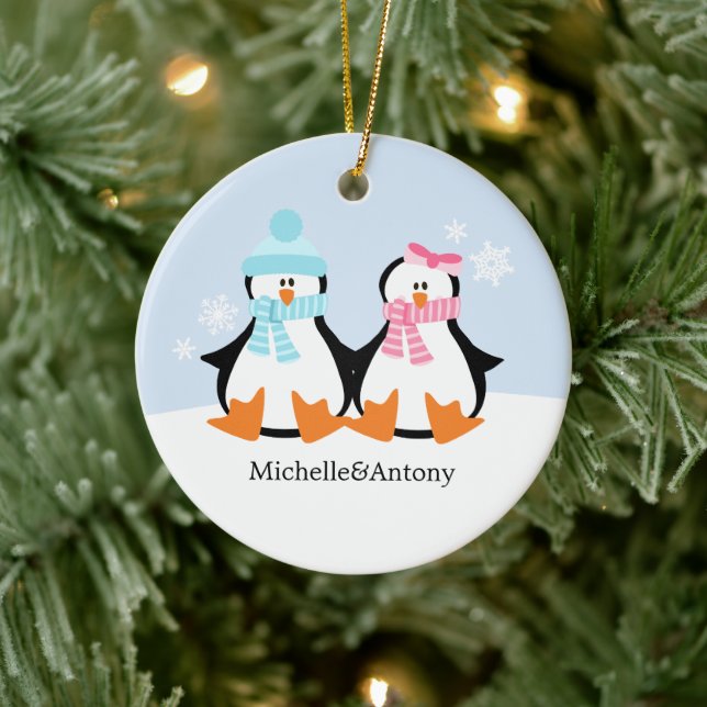 Penguin Couple Ornaments (Tree)