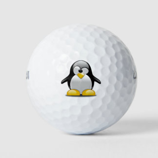 Penguin, cute golf balls