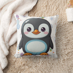 Penguin Cute Kawaii Baby Print Cushion