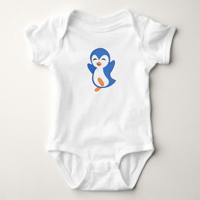 Penguin Dancing Baby Bodysuit (Front)