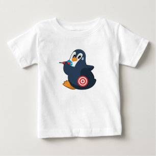 Penguin Darts Dart Dartboard Baby T-Shirt