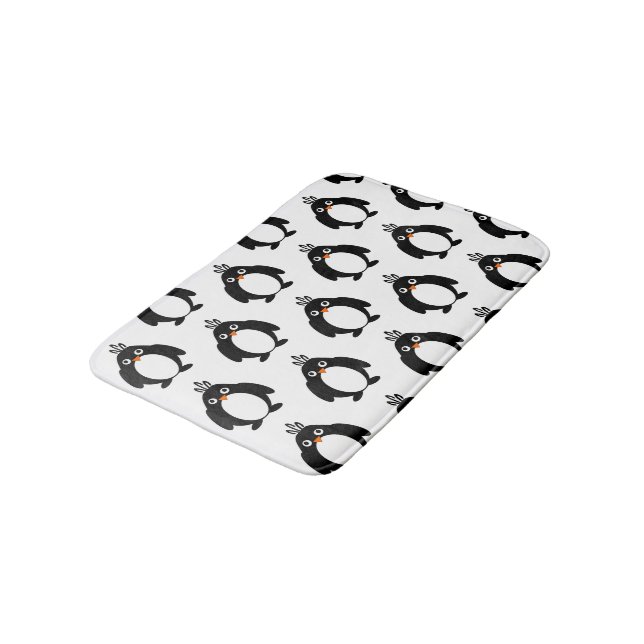 Penguin Design Bath Mat (Angled)
