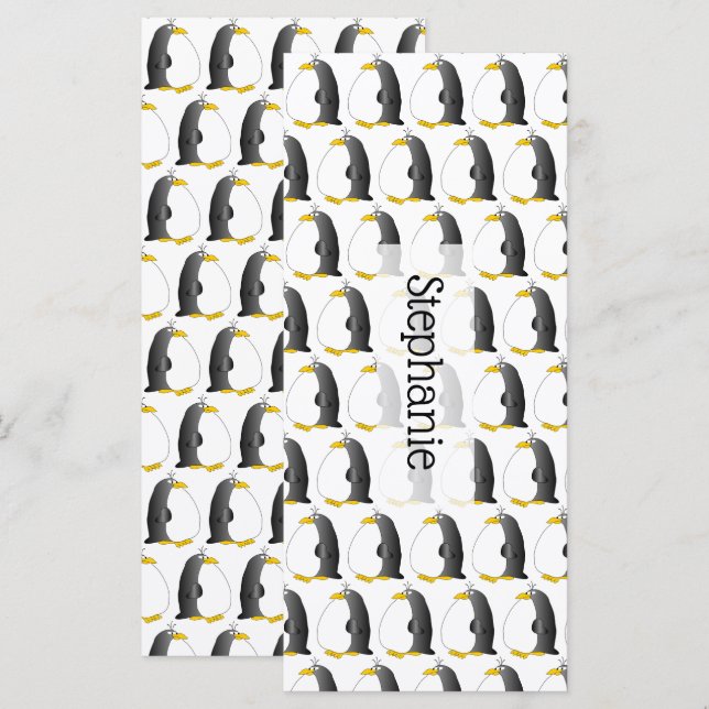 Penguin Design Bookmark (Front/Back)