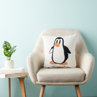 Penguin Design Personalised Cushion