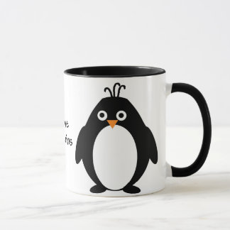 Penguin Design Personalised  Mug