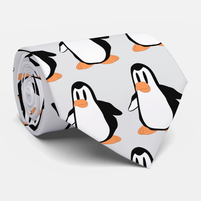 Penguin Design Tie (Rolled)