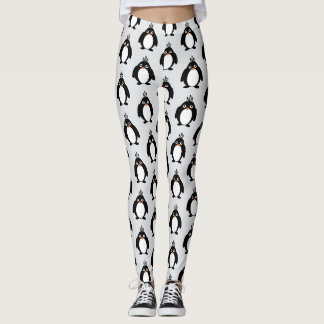 Penguin Design You Choose Background Colour Leggings
