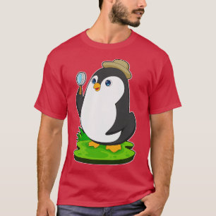 Penguin Detective Magnifying glass T-Shirt