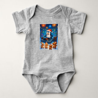 Penguin DJ, Author Natasha Us Baby Bodysuit