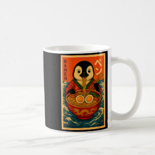 Penguin Eating Ramen Japanese Noodles Funny  Coffee Mug