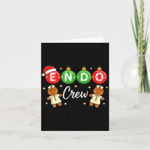 Penguin Endo Crew Christmas Endoscopy Nurse Gi Col Card
