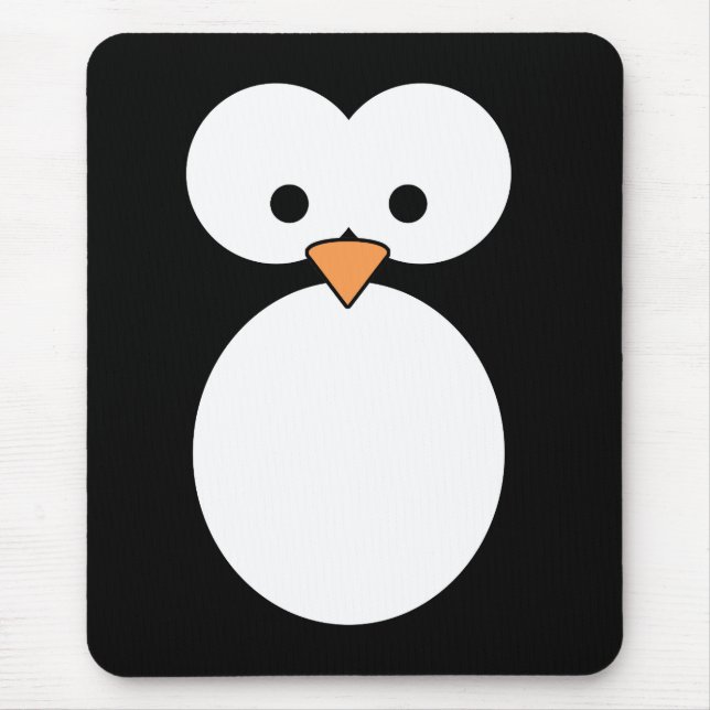 Penguin Eyes Mouse Mat (Front)