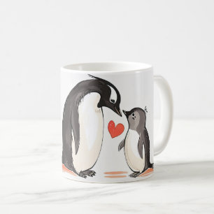 Penguin Family Best Mum Ever Mother's Day Name Coffee Mug