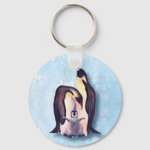 PENGUIN FAMILY by SHARON SHARPE Key Ring