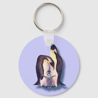 PENGUIN FAMILY by SHARON SHARPE Key Ring